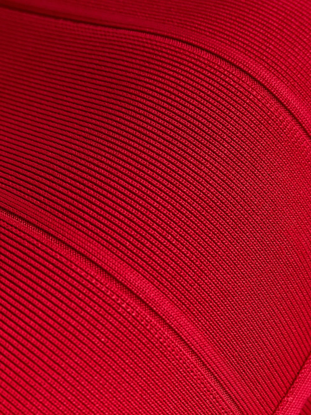 Herve Leger Zip Midi Pencil Skirt In Red