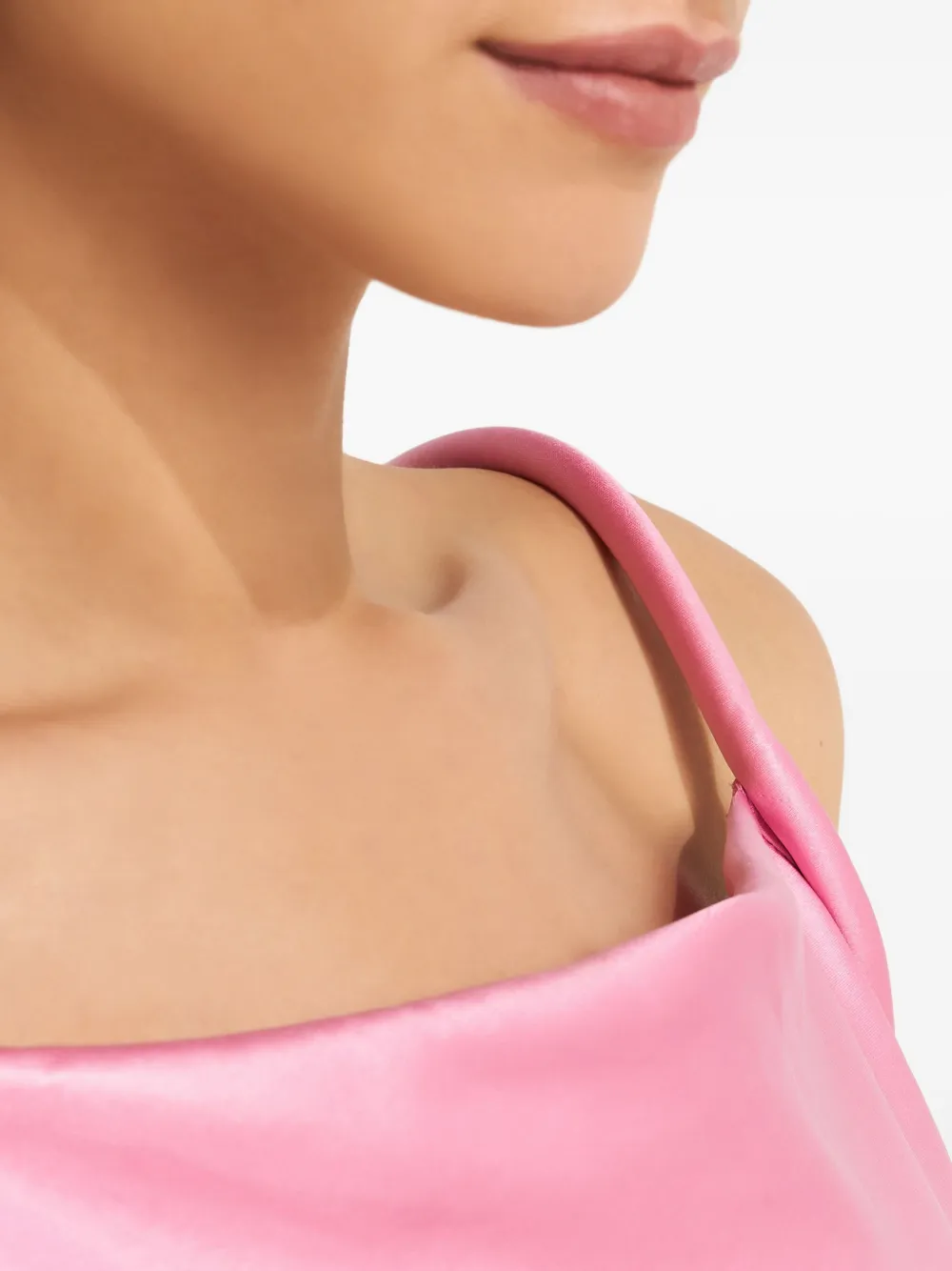 Nanushka Neza satijnen top Roze