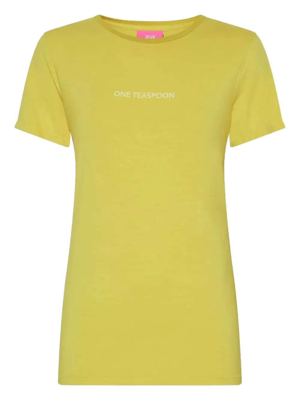 One Teaspoon playera con cuello redondo y logo | amarillo | Image 1