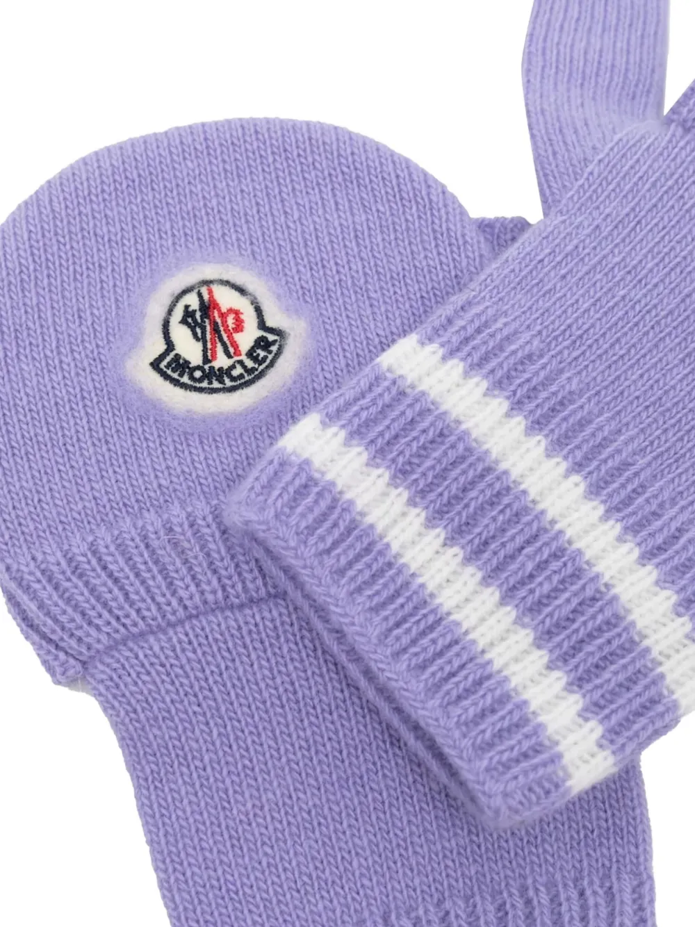 Moncler Enfant Handschoenen met logo - Paars