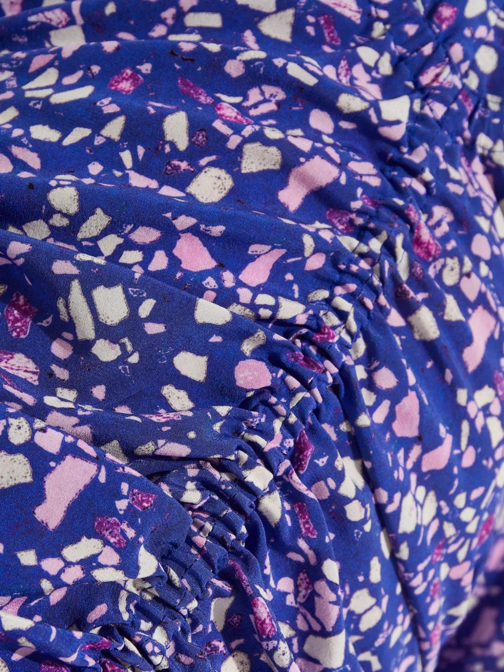 ISABEL MARANT Lara mini-jurk met geometrische ruches Blauw