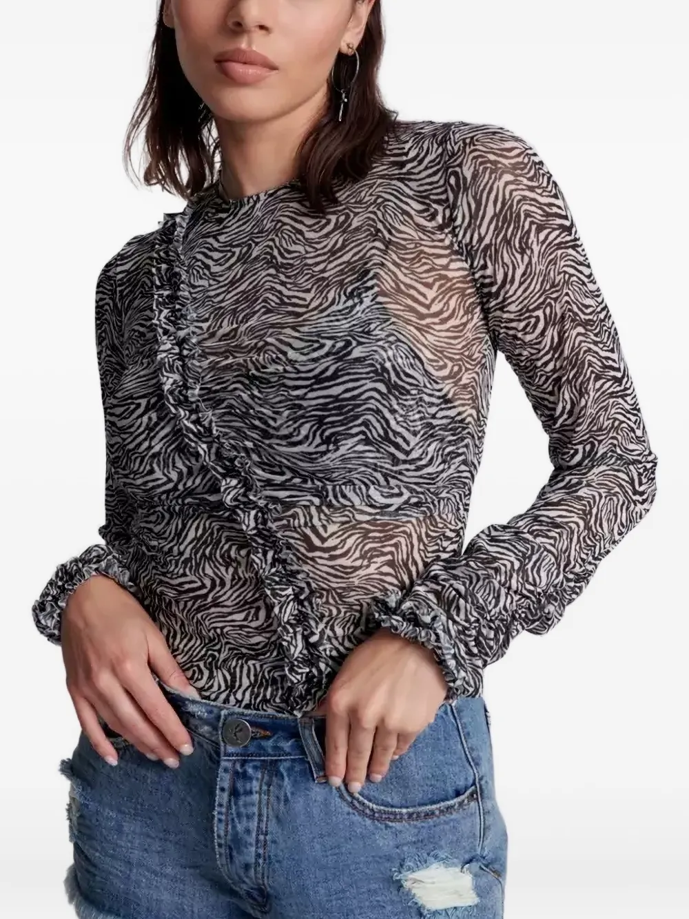 One Teaspoon zebra-pattern blouse | Blouses | Image 2