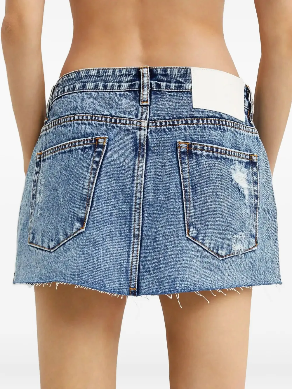 One Teaspoon Mini Denim Skirt In Blue