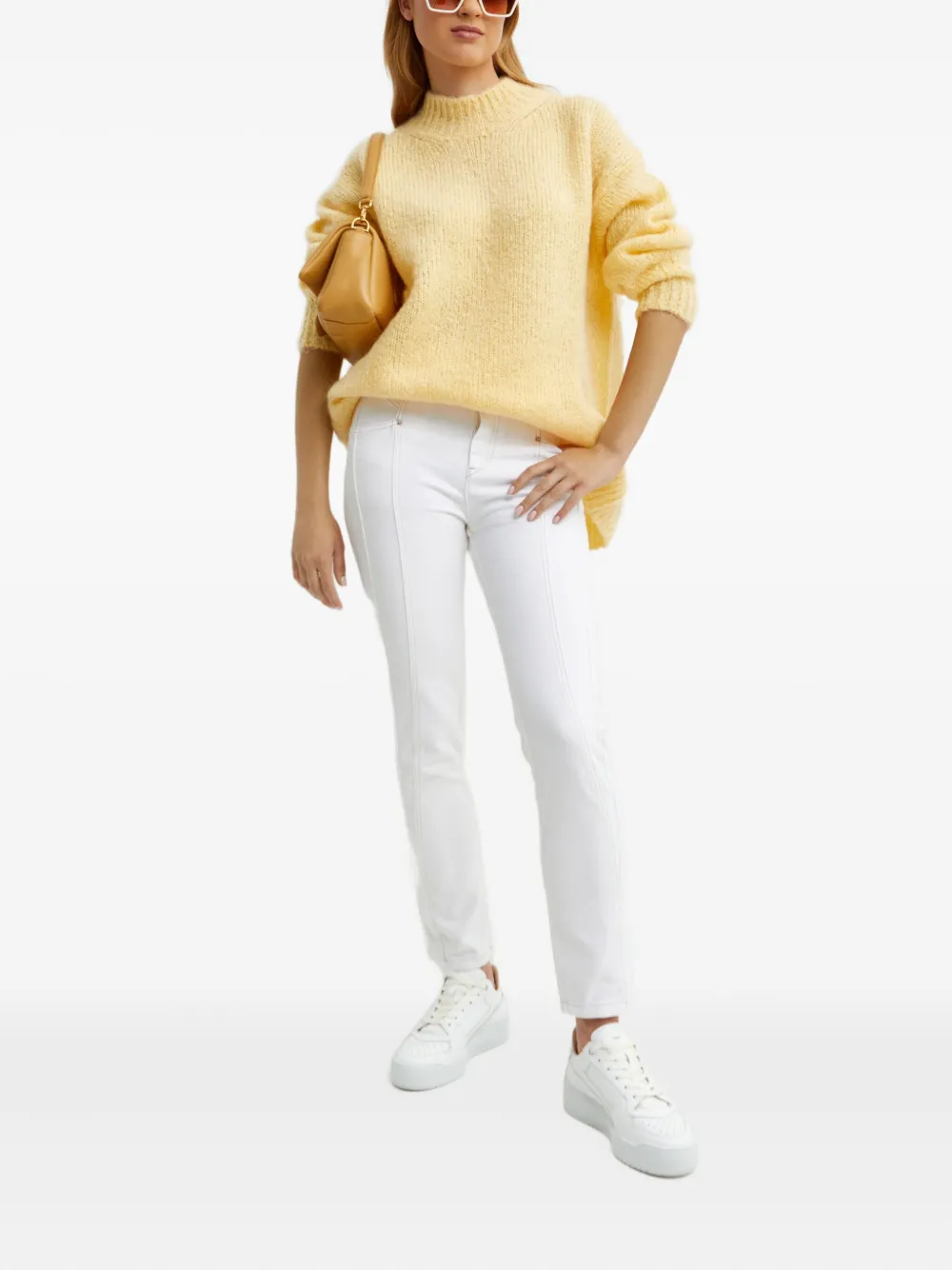 ISABEL MARANT logo-patch jeans - Wit