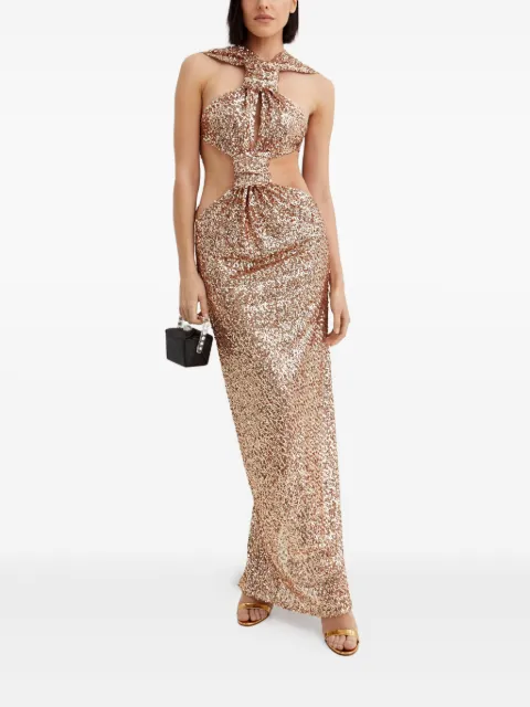 Bronx and Banco Sol sequin cut-out dress