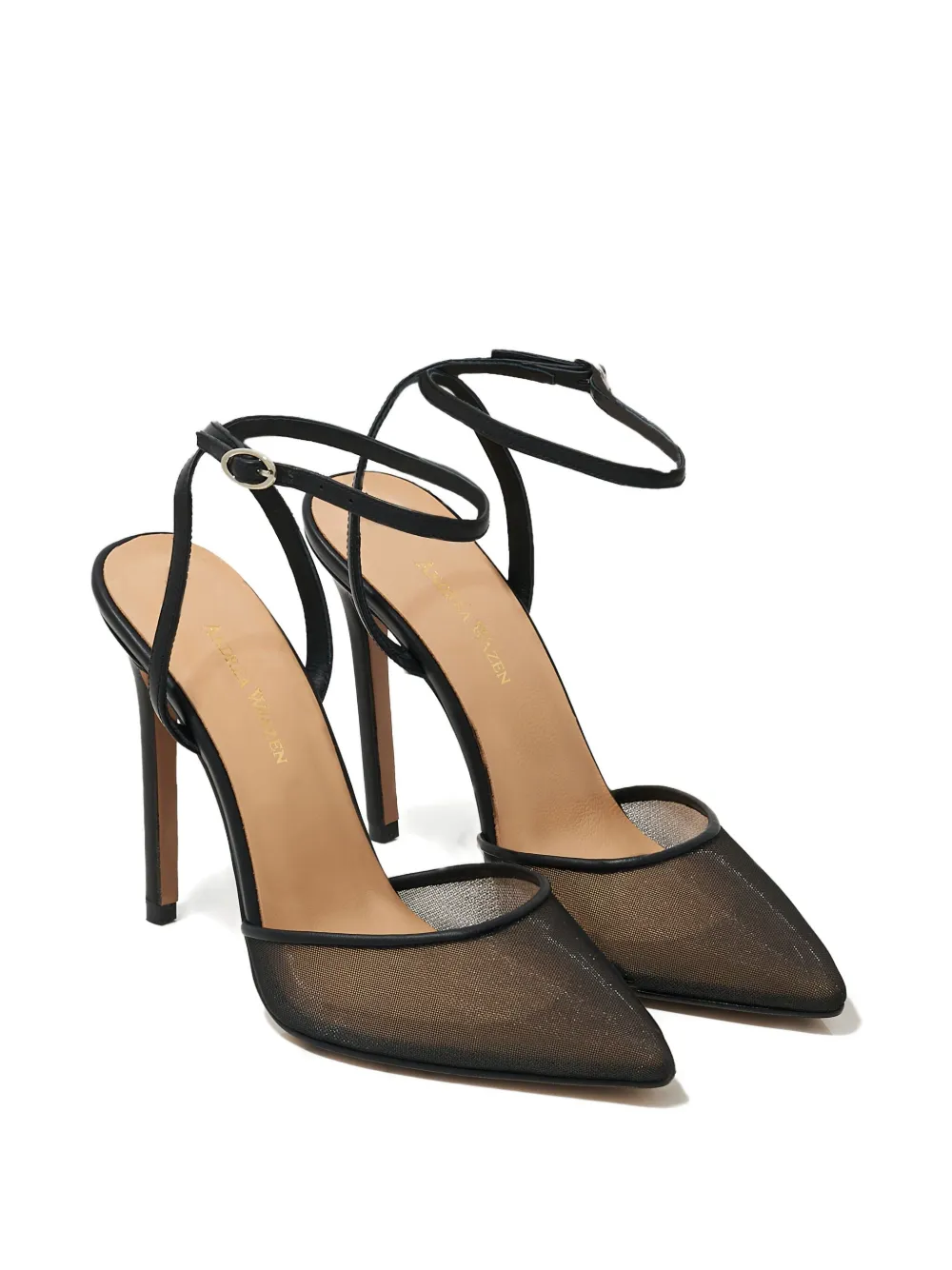 Andrea Wazen 105mm Denver Pumps In Black