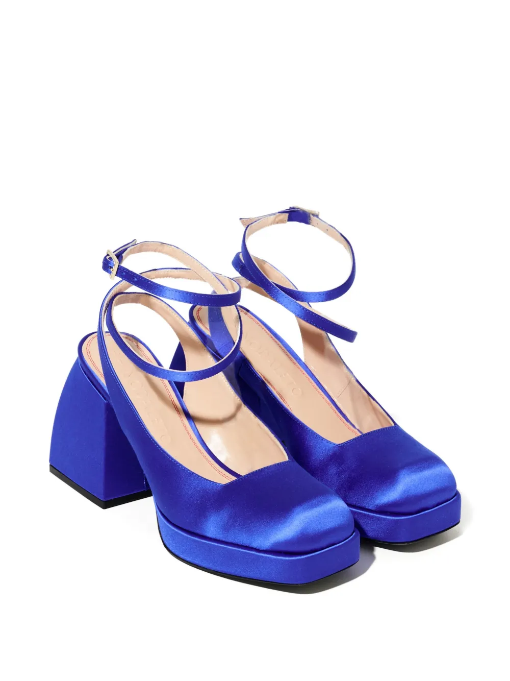 Nodaleto 85 mm Bulla Jones slingback pumps met plateauzool Blauw