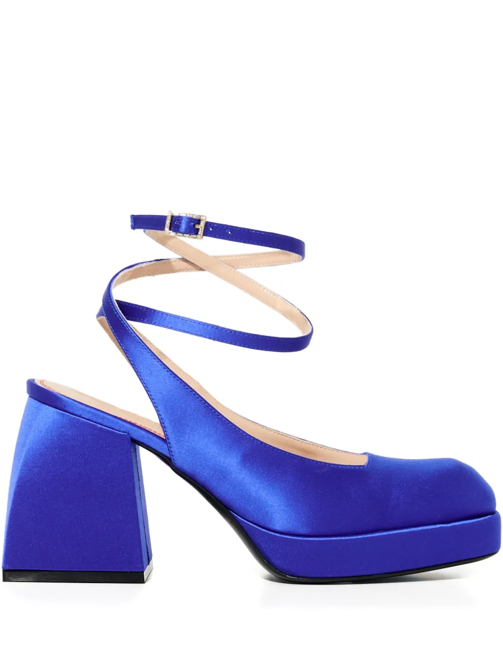 Nodaleto 85 mm Bulla Jones slingback pumps met plateauzool Blauw
