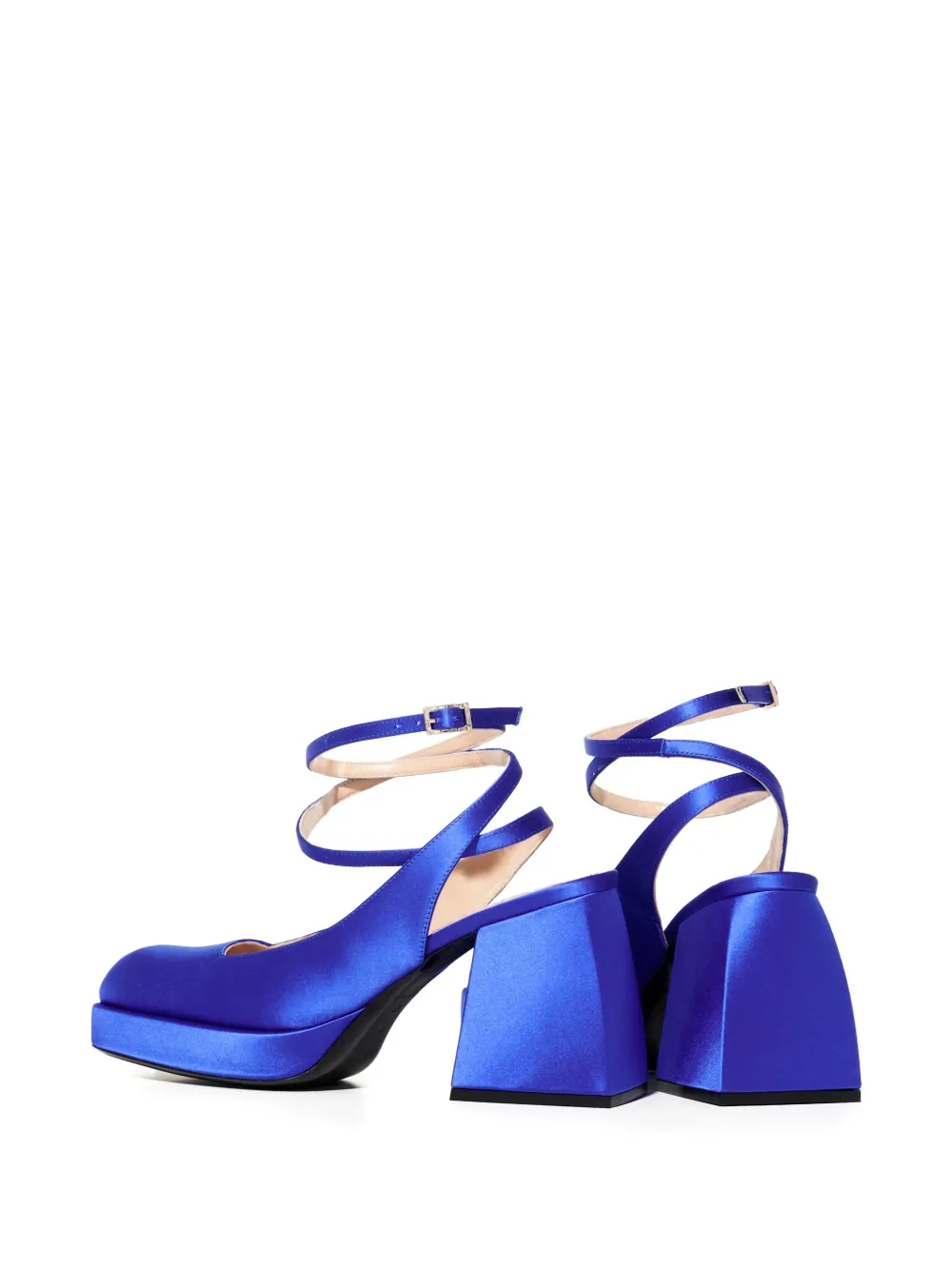 Nodaleto 85 mm Bulla Jones slingback pumps met plateauzool Blauw