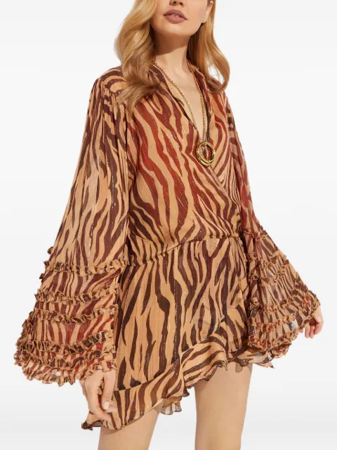 Rococo Sand Aine animal-pattern mini dress