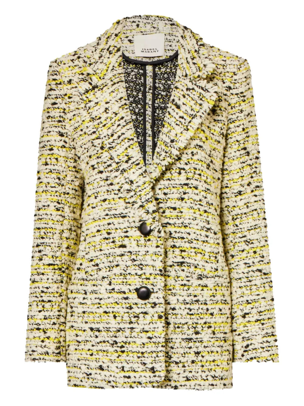 Isabel Marant Etienne Tweed Blazer In Yellow