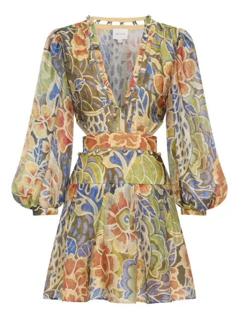 IXIAH Casablanca floral-print mini dress