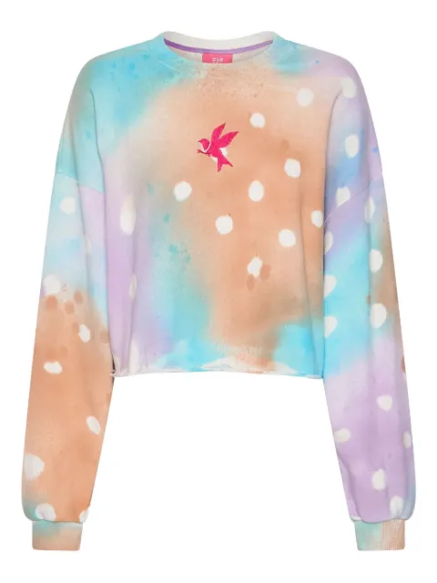 One Teaspoon tie-dye embroidered sweatshirt