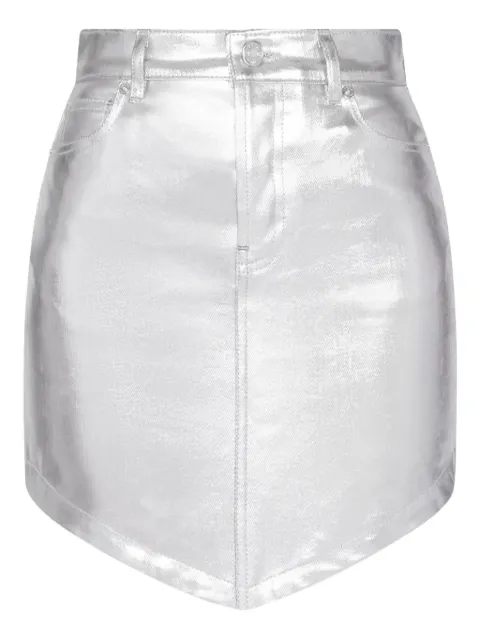 Alexandre Vauthier asymmetric-denim mini skirt