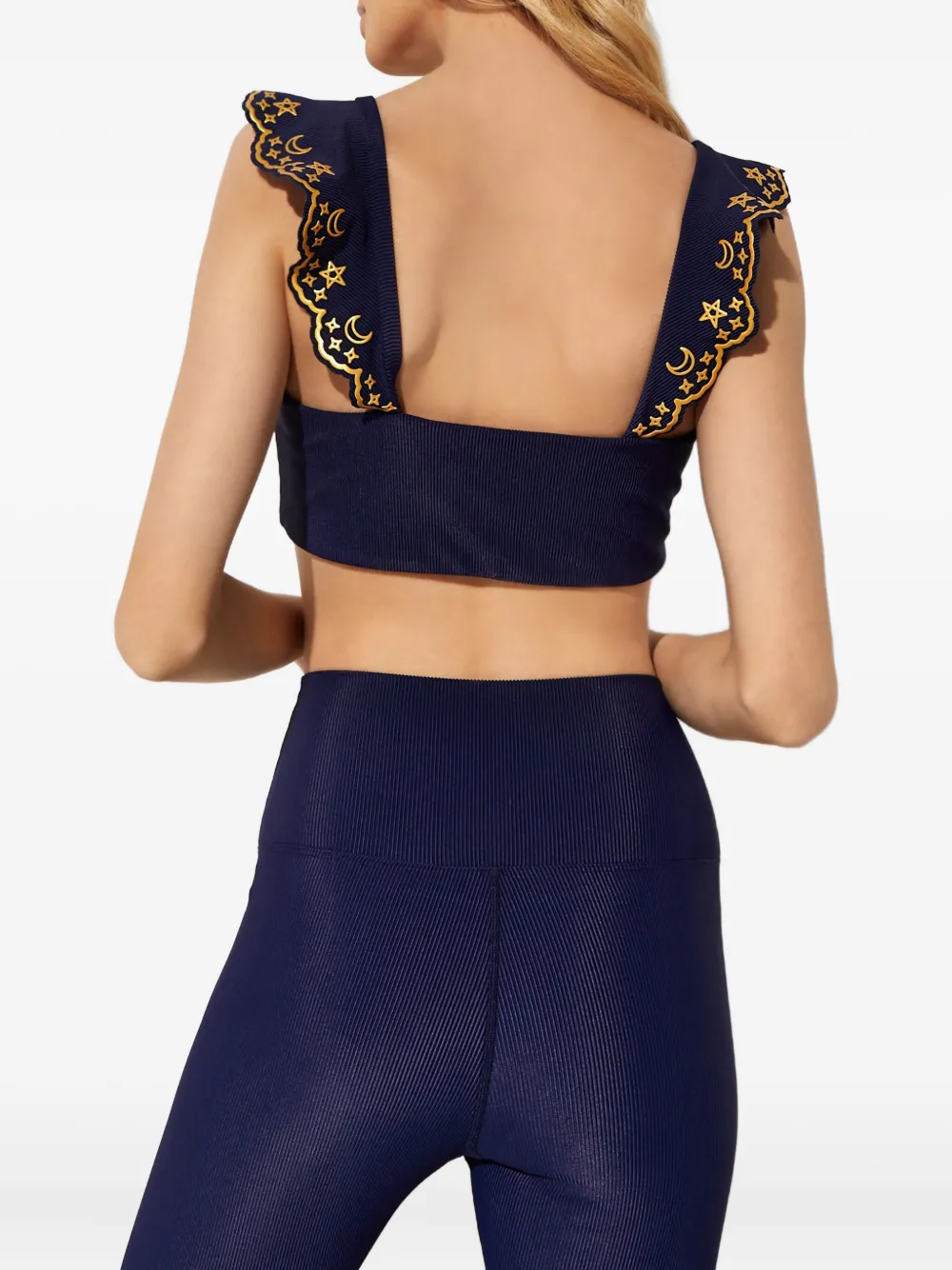  Beach Riot Audrey Ruffled Top - Blue 