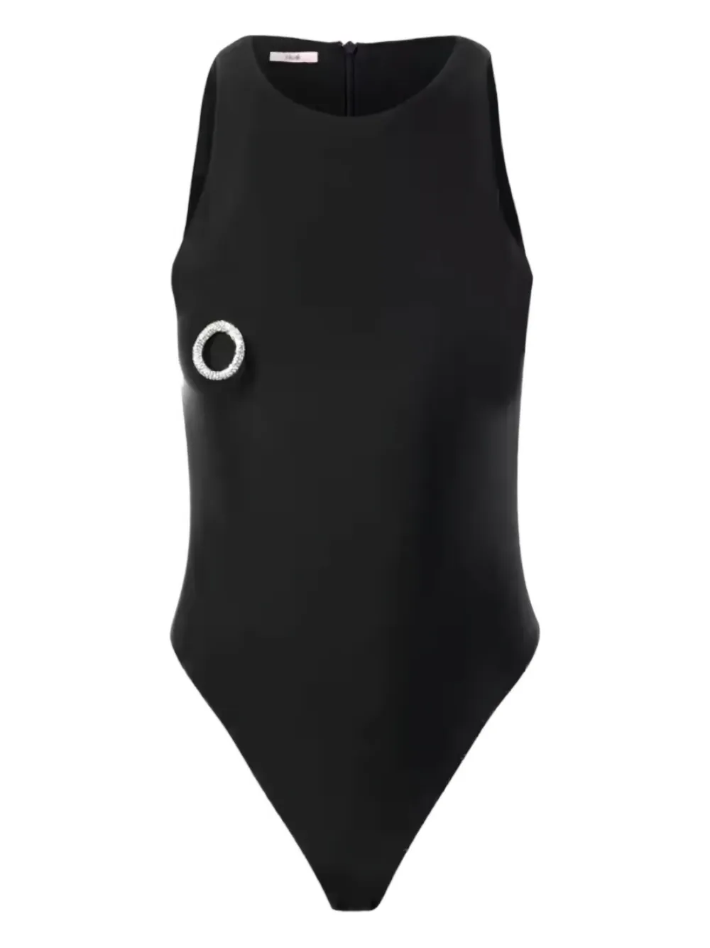 Nué Crystal-detail Sleeveless Top In Black