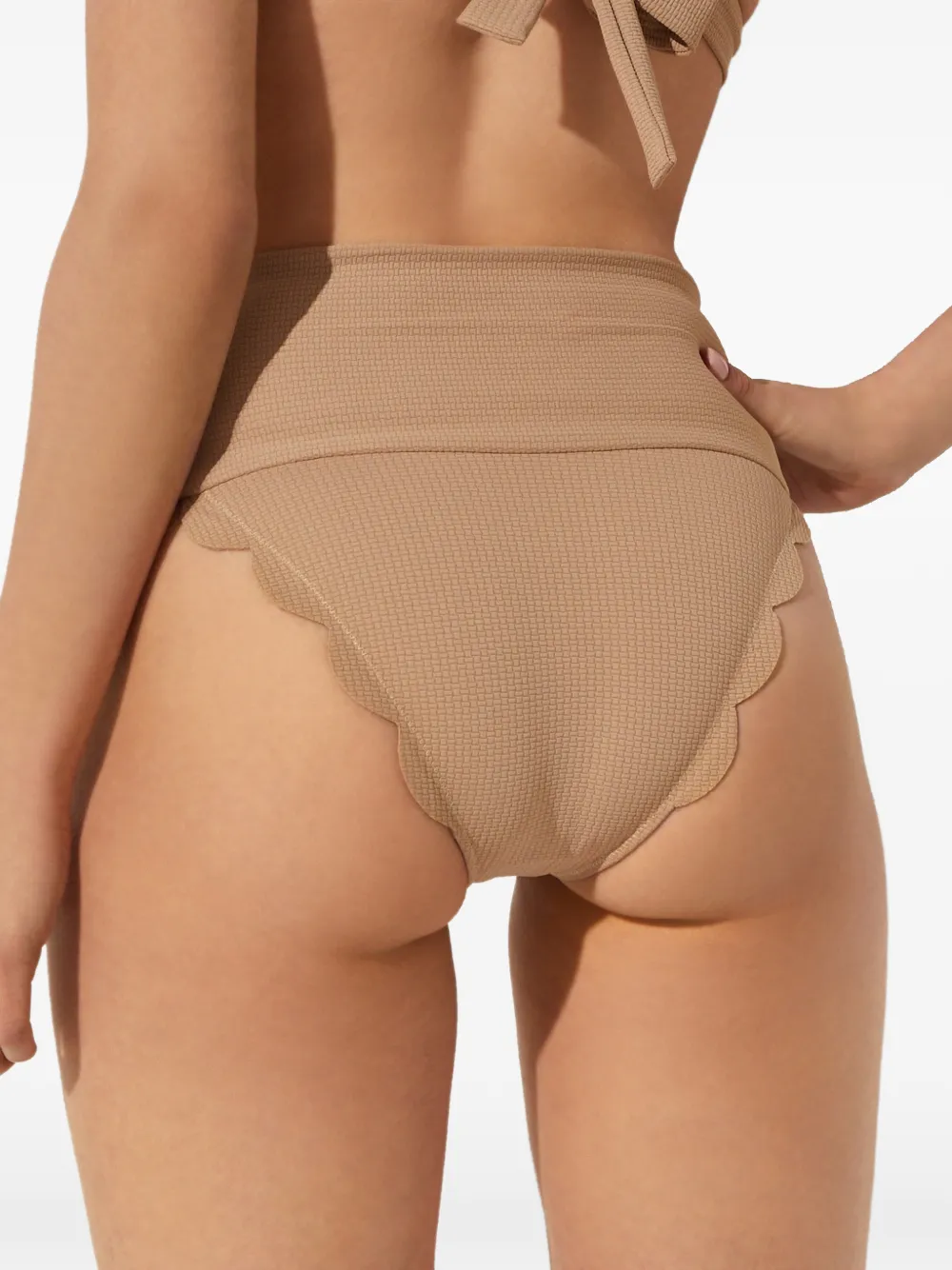 Marysia Santa Clara bikinislip met gewelfde afwerking Beige