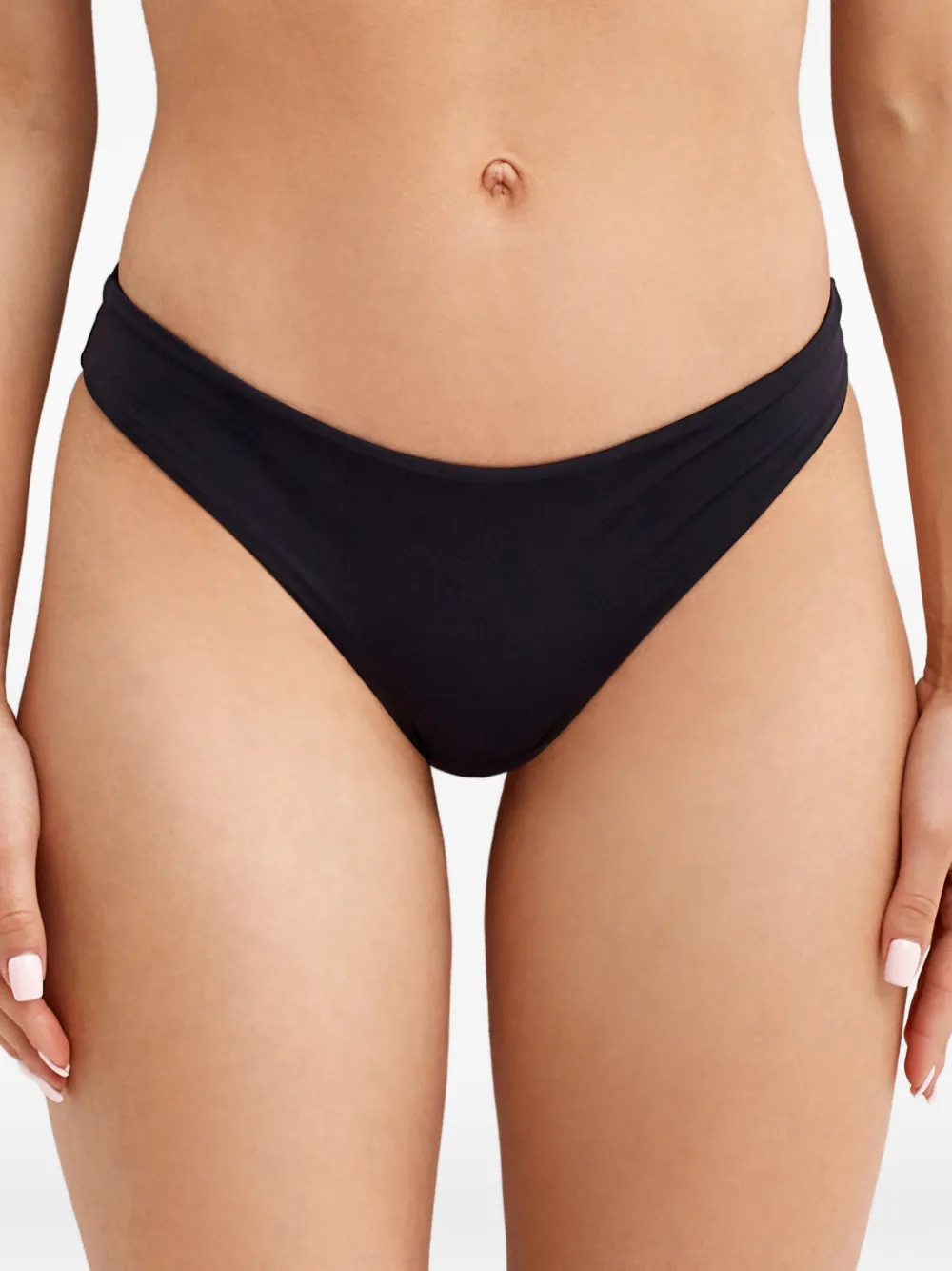 Lenny Niemeyer Slip bikini a vita media - Nero