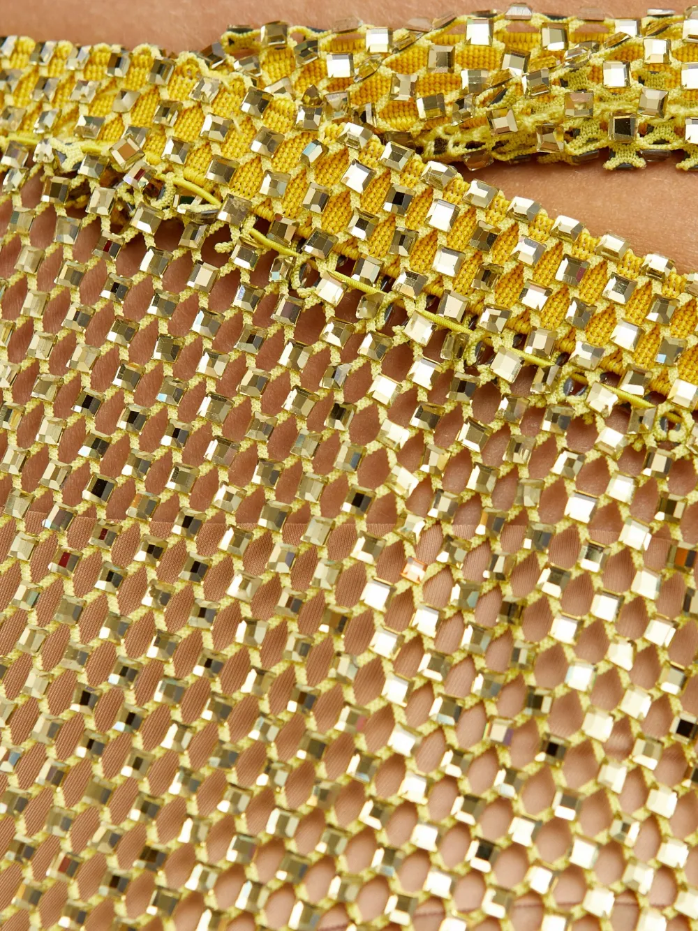 Santa Brands Mini-rok verfraaid met kristallen Goud