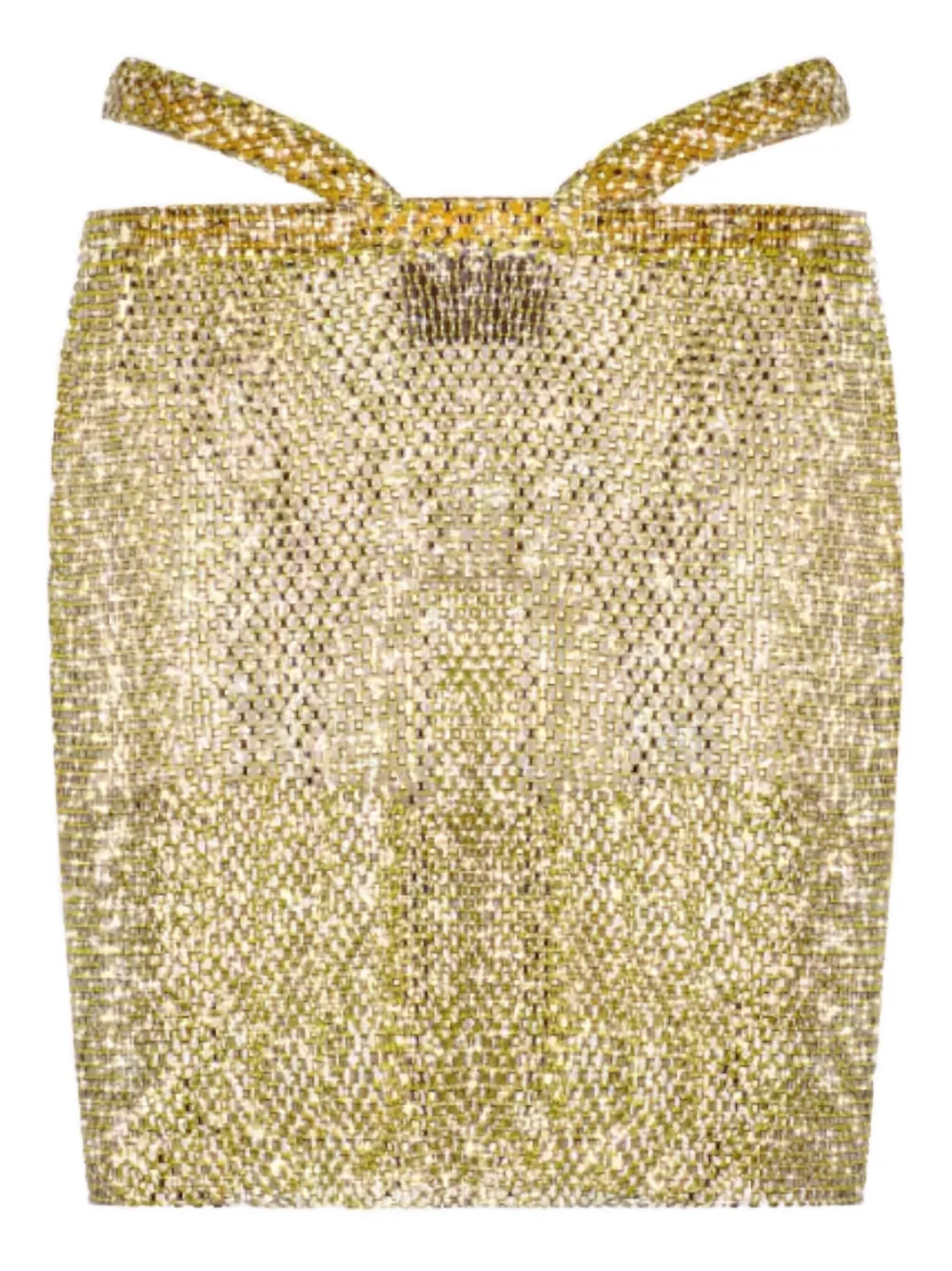 Santa Brands crystal-embellished mini skirt - Oro