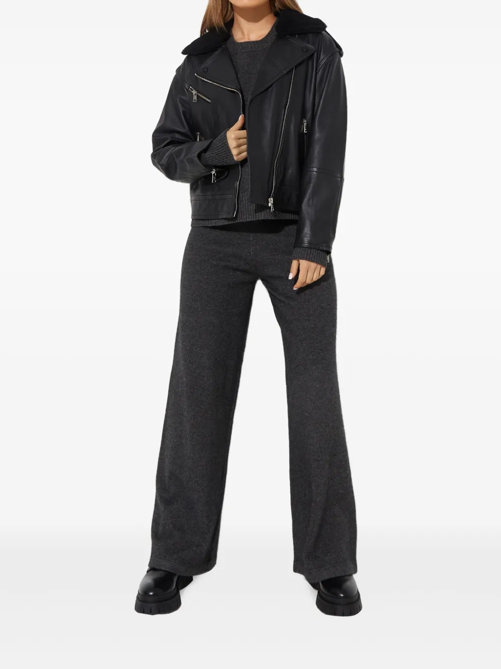 Yves Salomon Trui met ronde hals Grijs