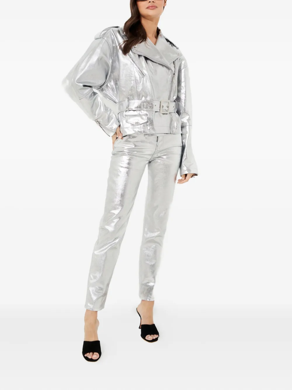 Alexandre Vauthier metallic jeans | Straight-Leg Jeans | Image 2