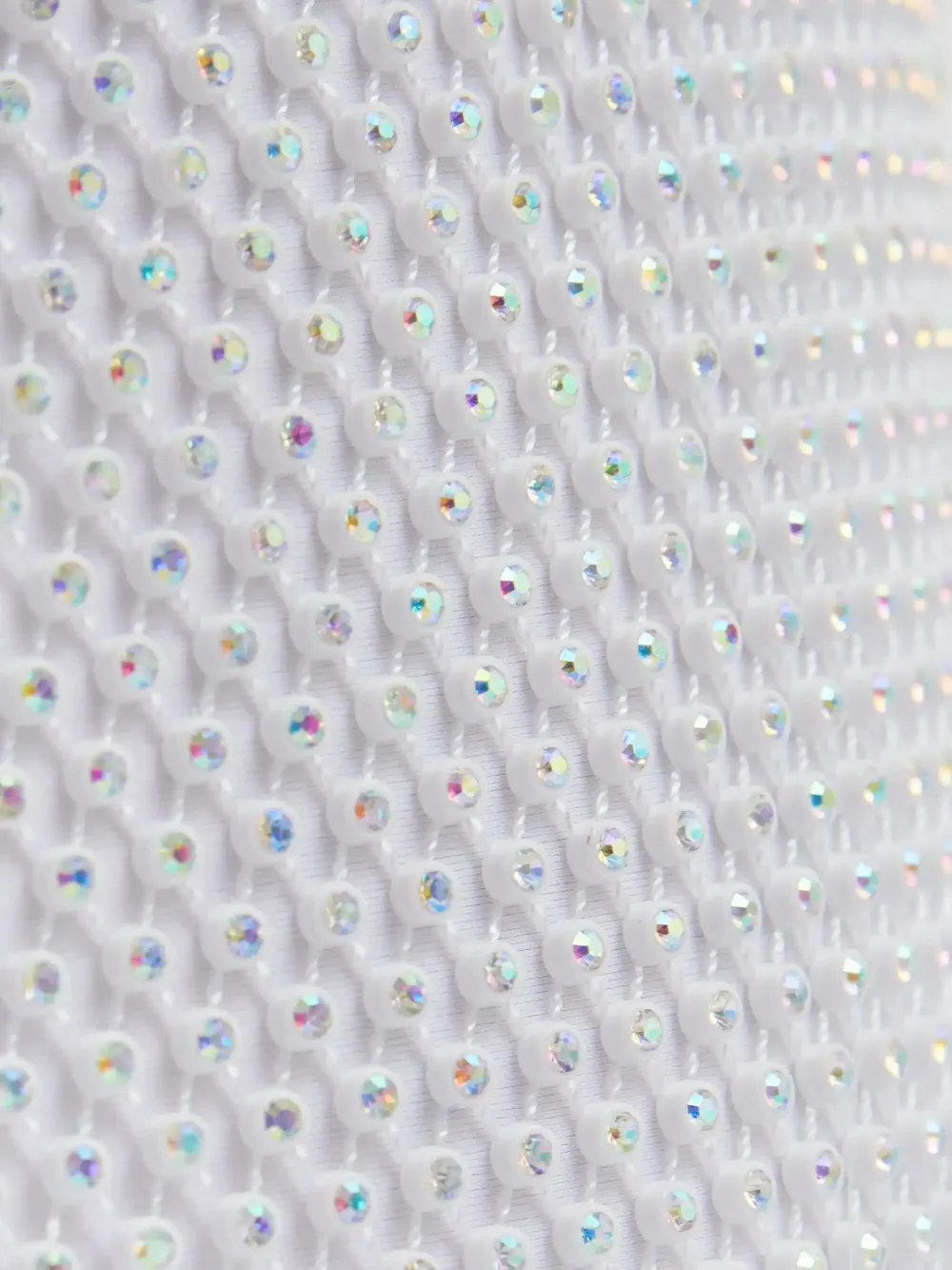 Santa Brands Mini-rok met veren afwerking Wit