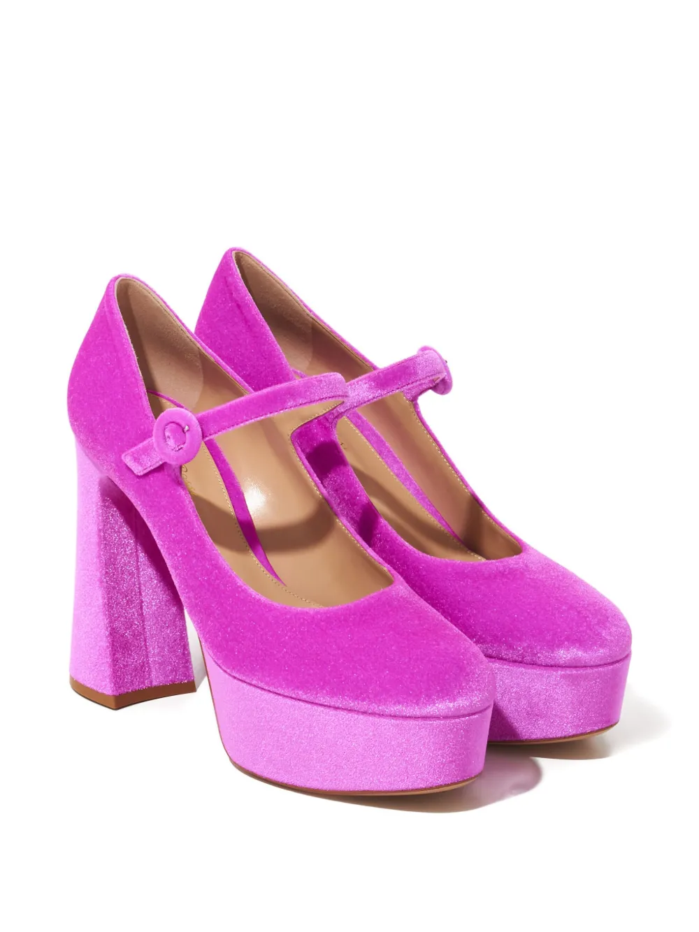 Gianvito Rossi 70mm Platform Pumps In Pink
