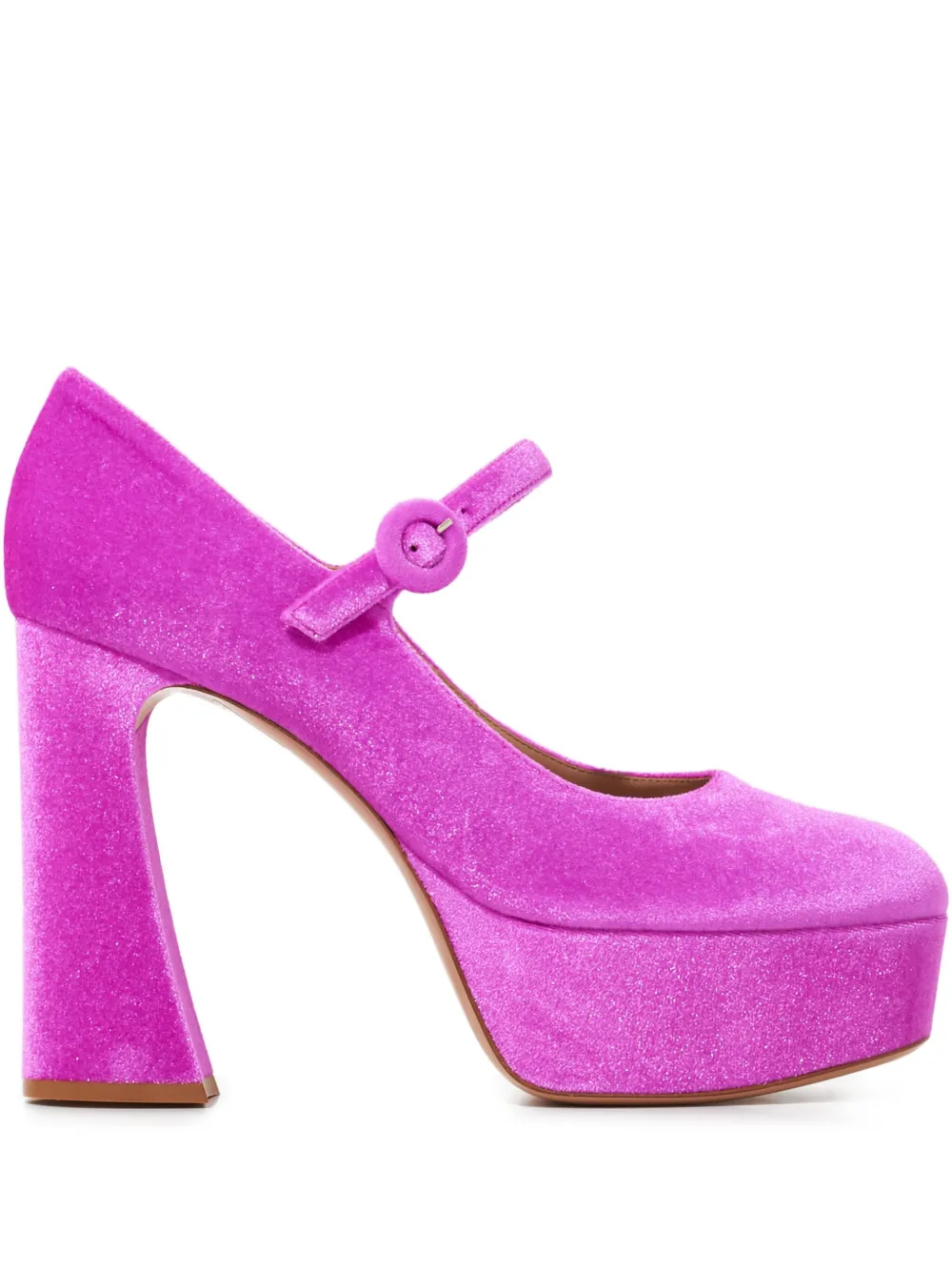 Gianvito Rossi 70 mm pumps met plateauzool Roze