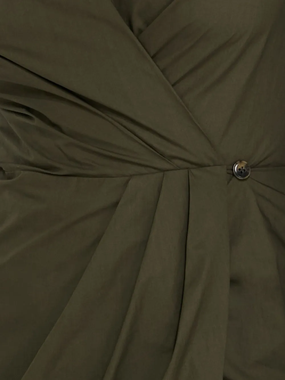 Nanushka Esma mini-wikkeljurk met knopen Groen