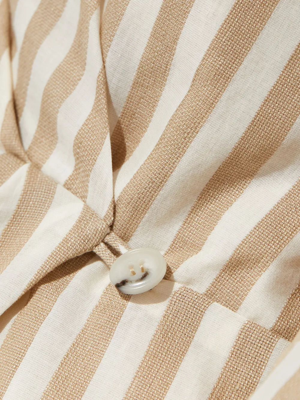 Nanushka Esma gestreepte mini-jurk Beige