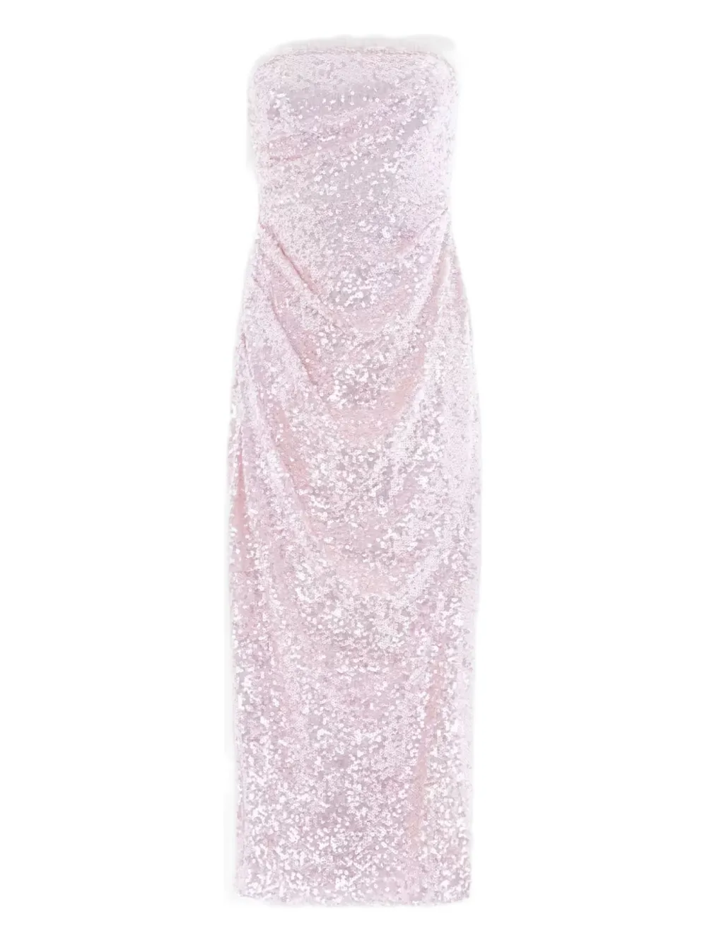 Needle & Thread Stellar Sequin Strapless Dress In Pink