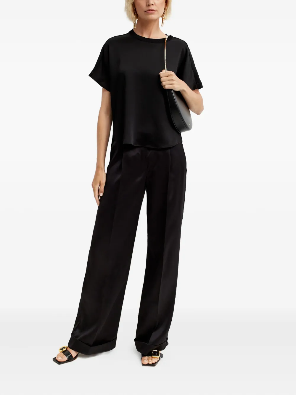 Nuè Geplooide pantalon - Zwart