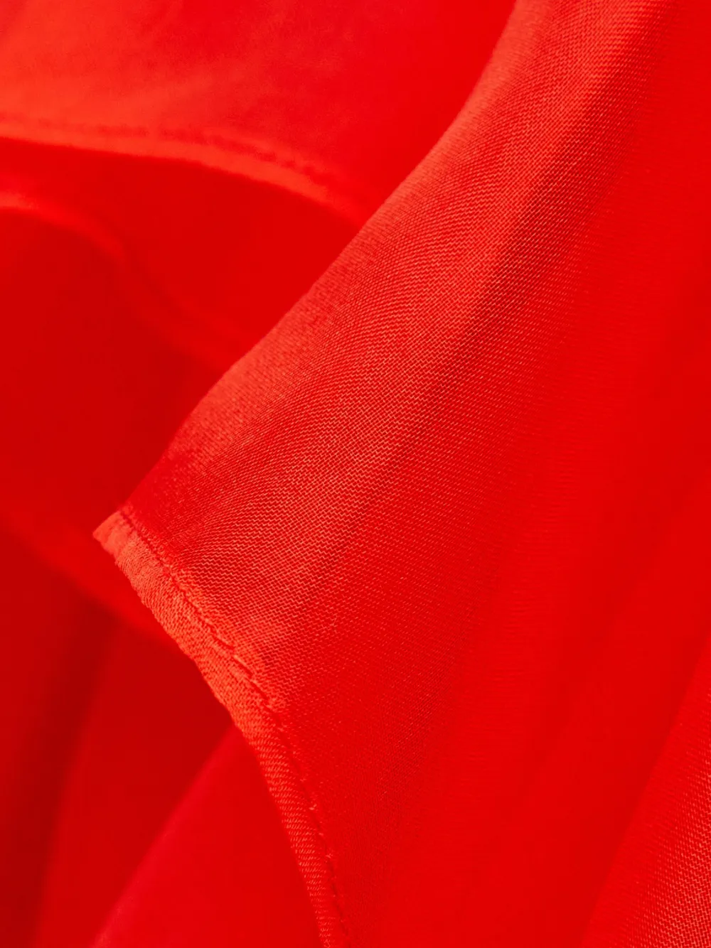 Zimmermann Ruffled Midi Dress In Orange