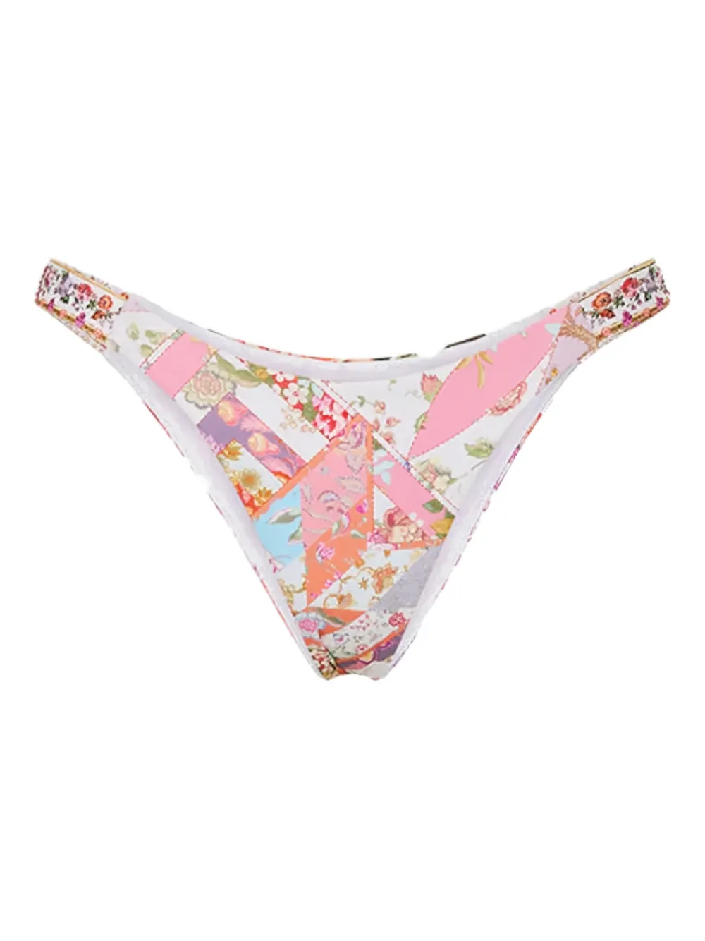 Camilla Slip bikini a fiori - Bianco