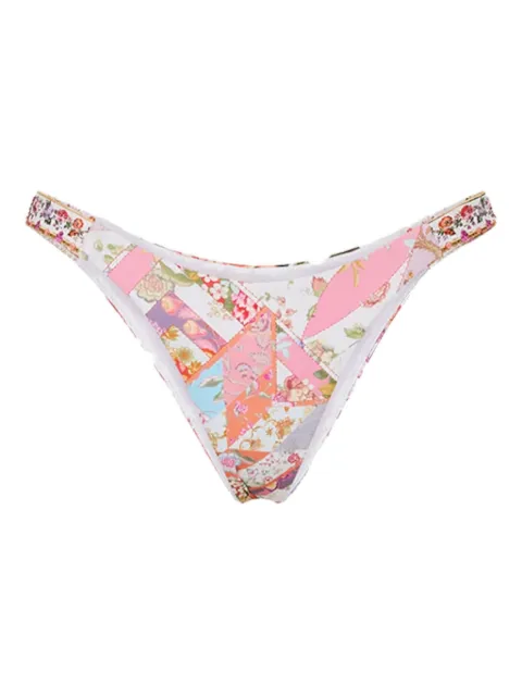 Camilla floral-pattern bikini bottoms