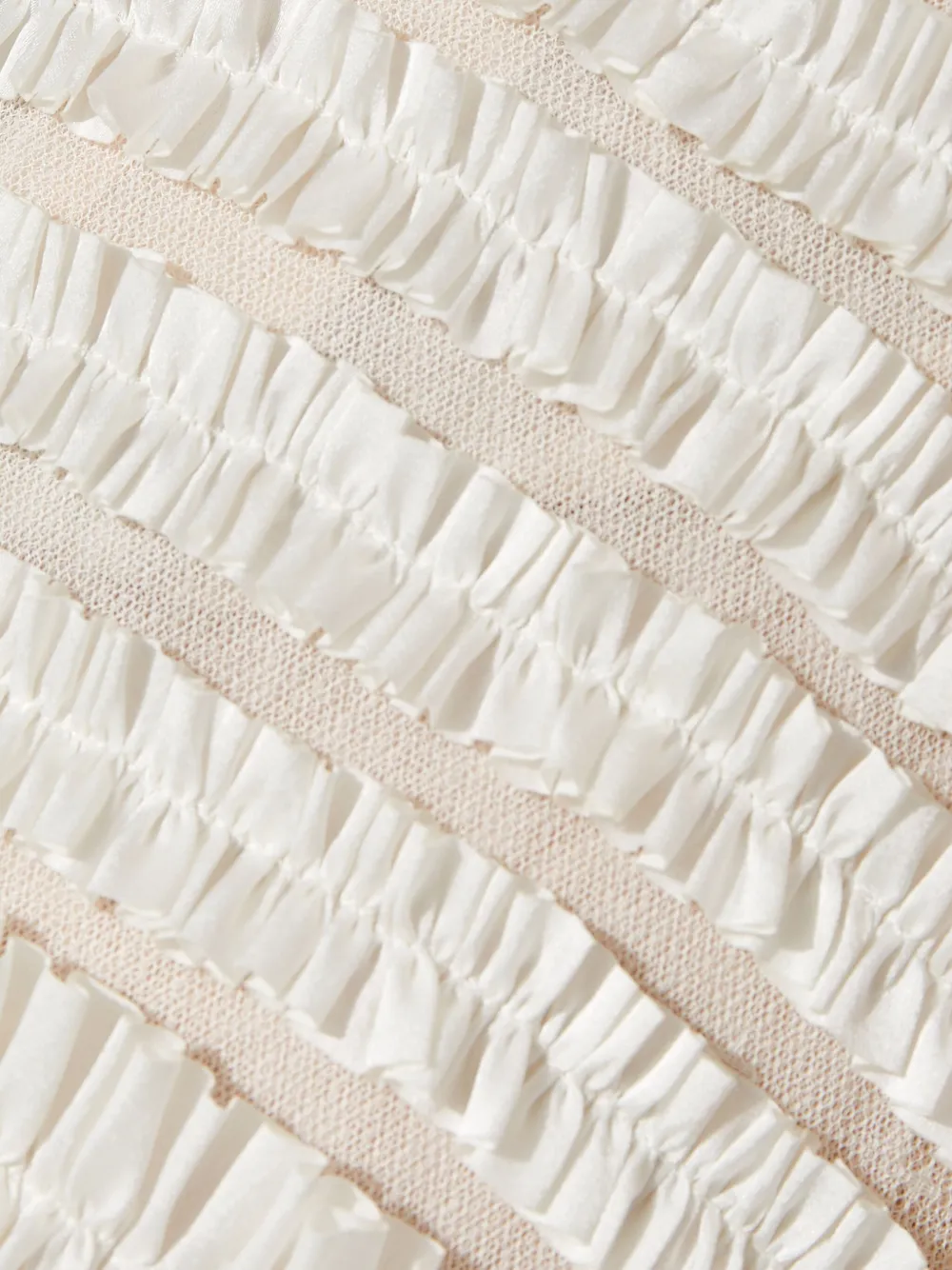 Needle & Thread Hyacinth Ruffled Gown In White