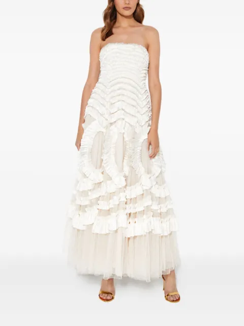 Needle & Thread Hyacinth ruffled gown
