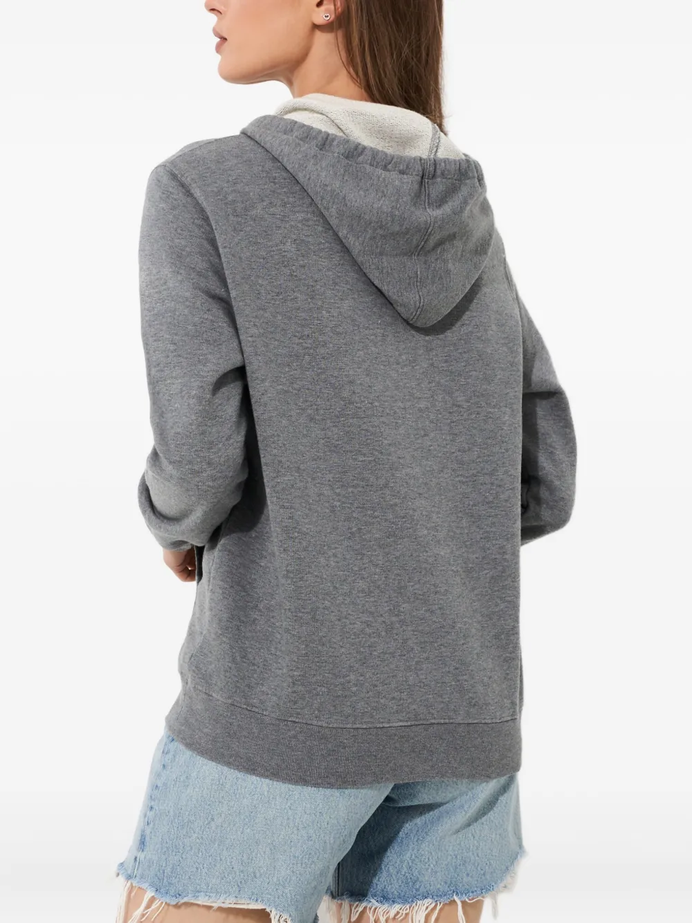 Golden Goose Hoodie met geborduurd logo Grijs