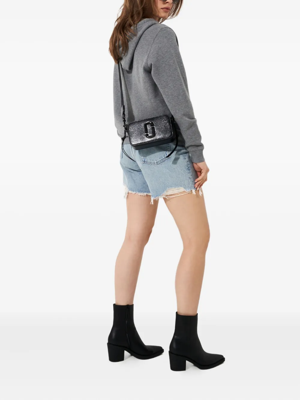 Golden Goose Hoodie met geborduurd logo Grijs