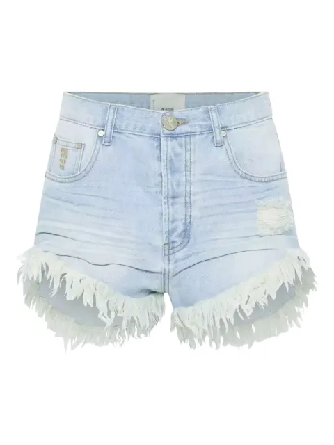 One Teaspoon shorts de mezclilla deshilachados