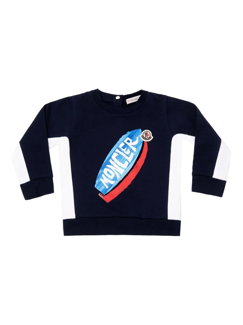 Moncler Enfant sudadera con logo gráfico | azul | Image 1