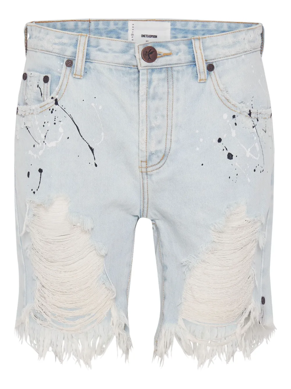 One Teaspoon Stevie Jeans-Shorts - Blau