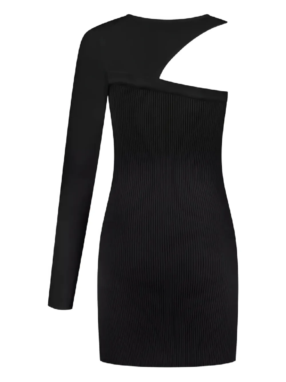 GAUGE81 Tnino asymmetrische jurk met uitgesneden details Zwart