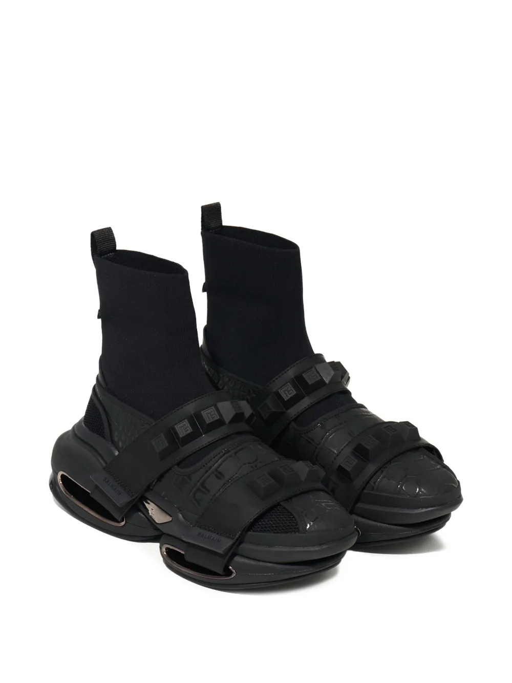 Balmain B-Bold snake-pattern sneakers | Hi-Tops | Image 2