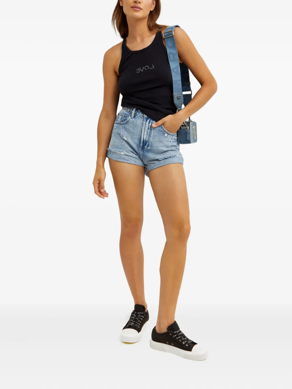One Teaspoon Bandits studded distressed shorts | Short & Mini Shorts | Image 2