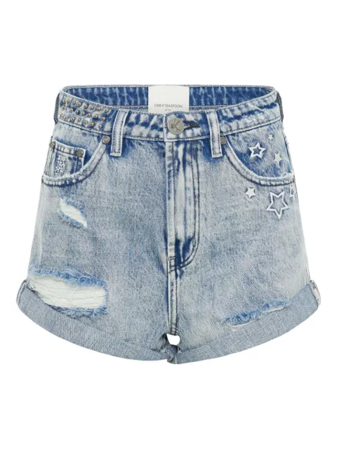 One Teaspoon Bandits studded distressed shorts
