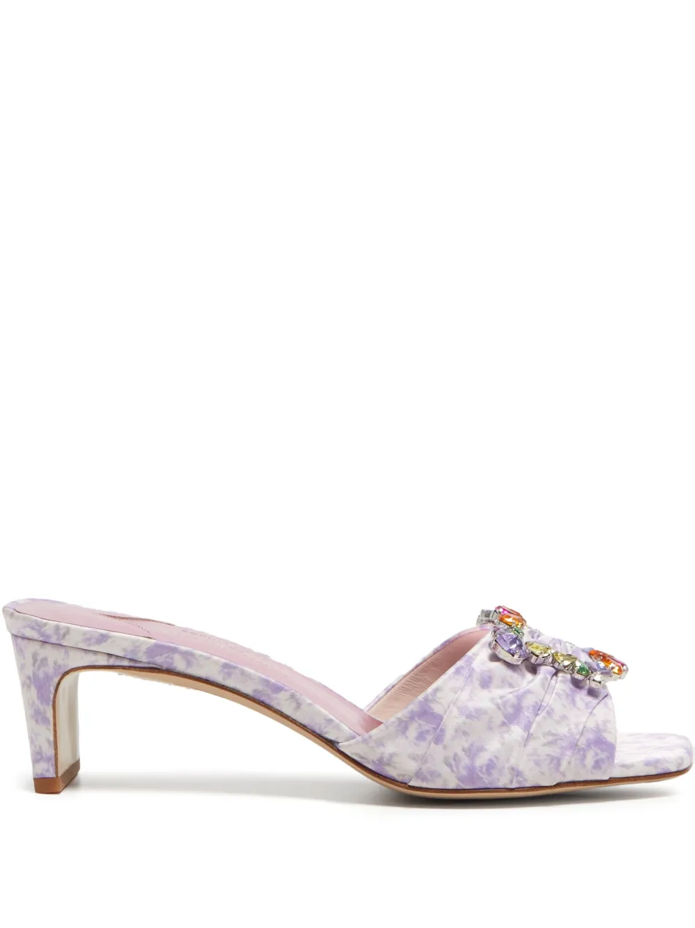 Sophia Webster crystal-embellished floral sandals | Purple | Image 1