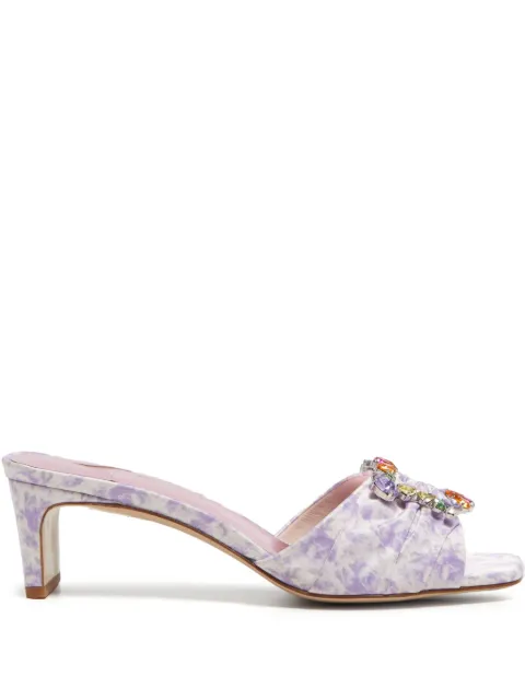 Sophia Webster crystal-embellished floral sandals