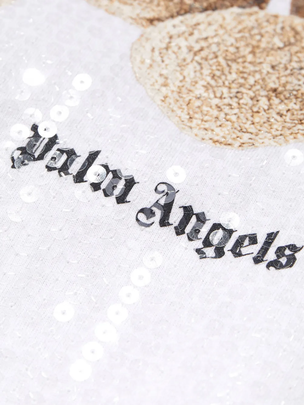 Palm Angels Cropped top met beerprint Wit